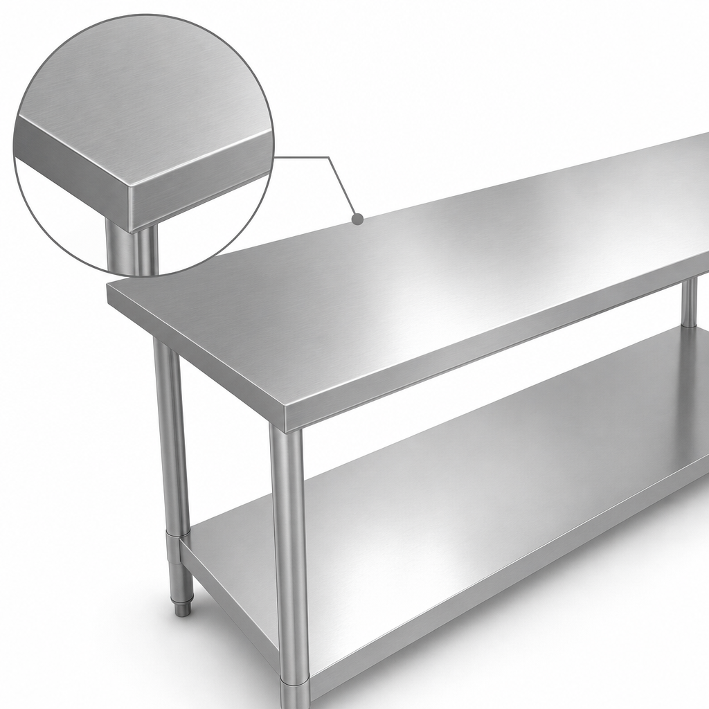 18-Gauge Stainless Steel Top