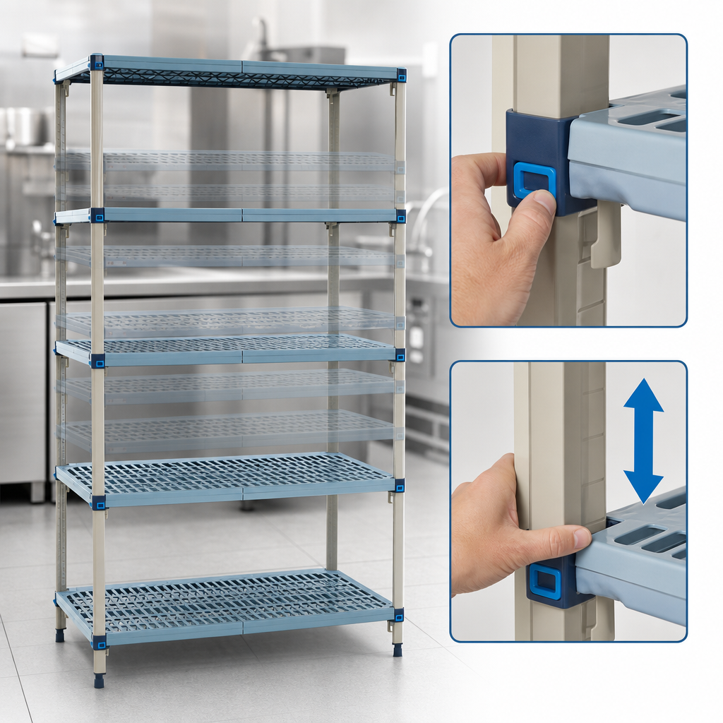 Quick-Adjust Shelves