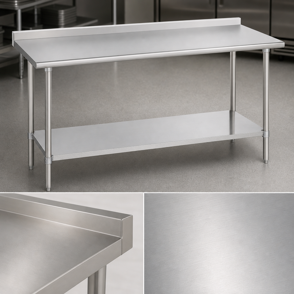14-Gauge 300-Series Stainless Steel Top