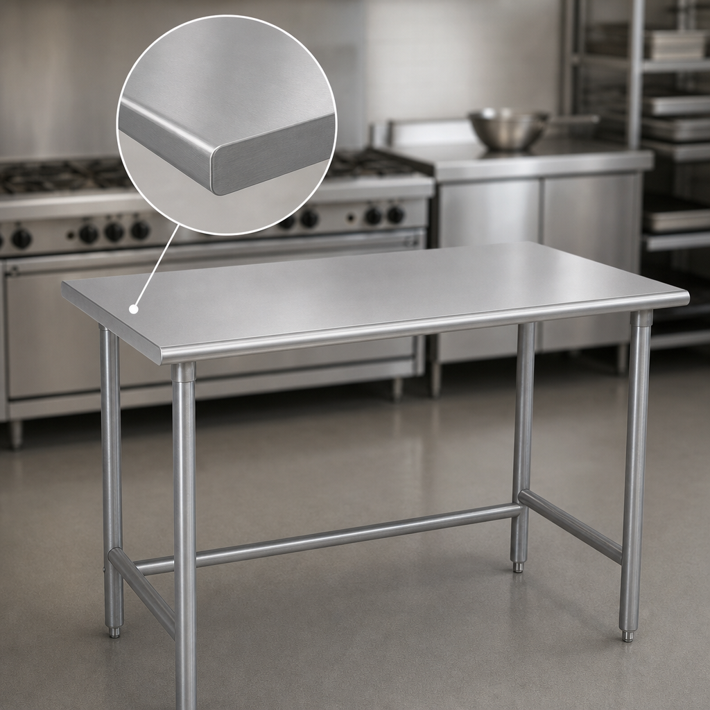 16-Gauge 304 Stainless Steel Top