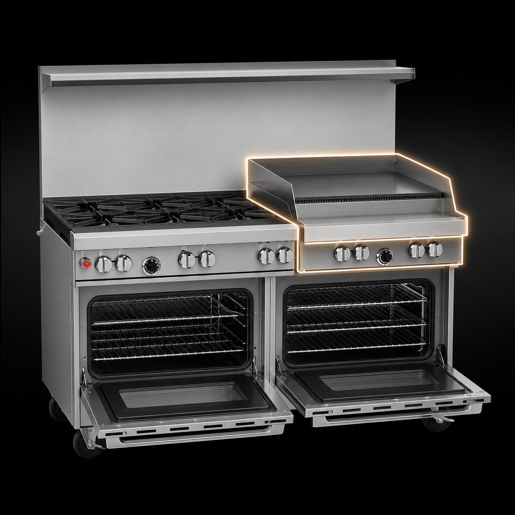 24-Inch Raised Griddle/Broiler