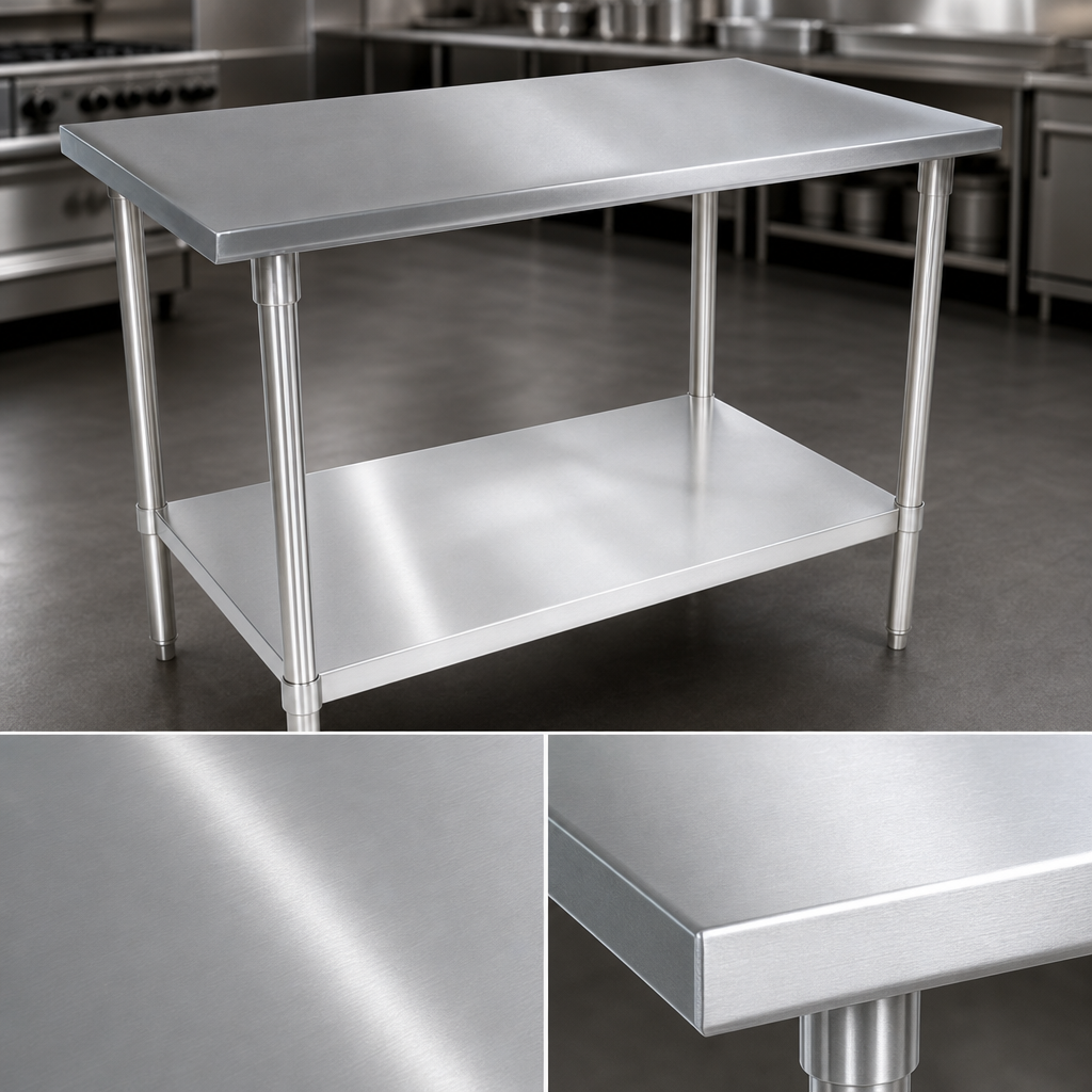 14-Gauge Stainless Steel Top