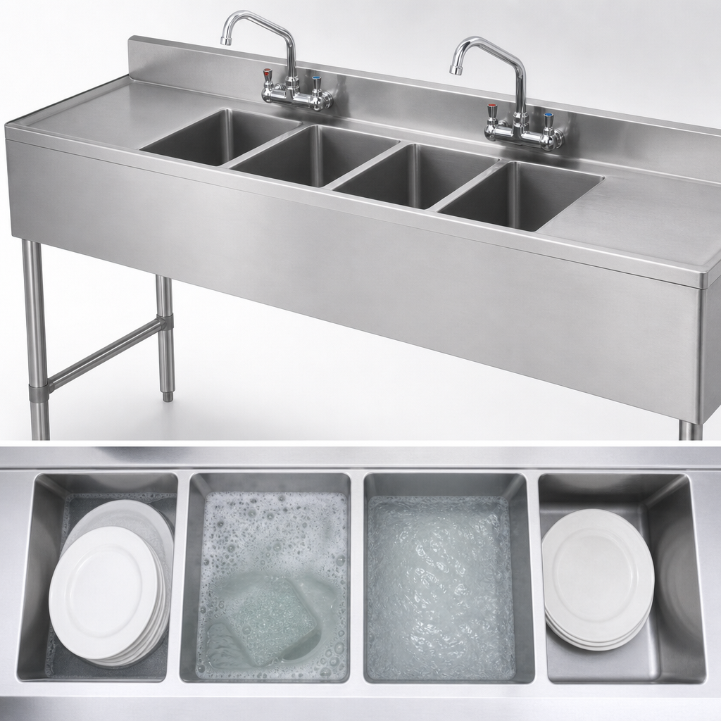 Four-Compartment Basin