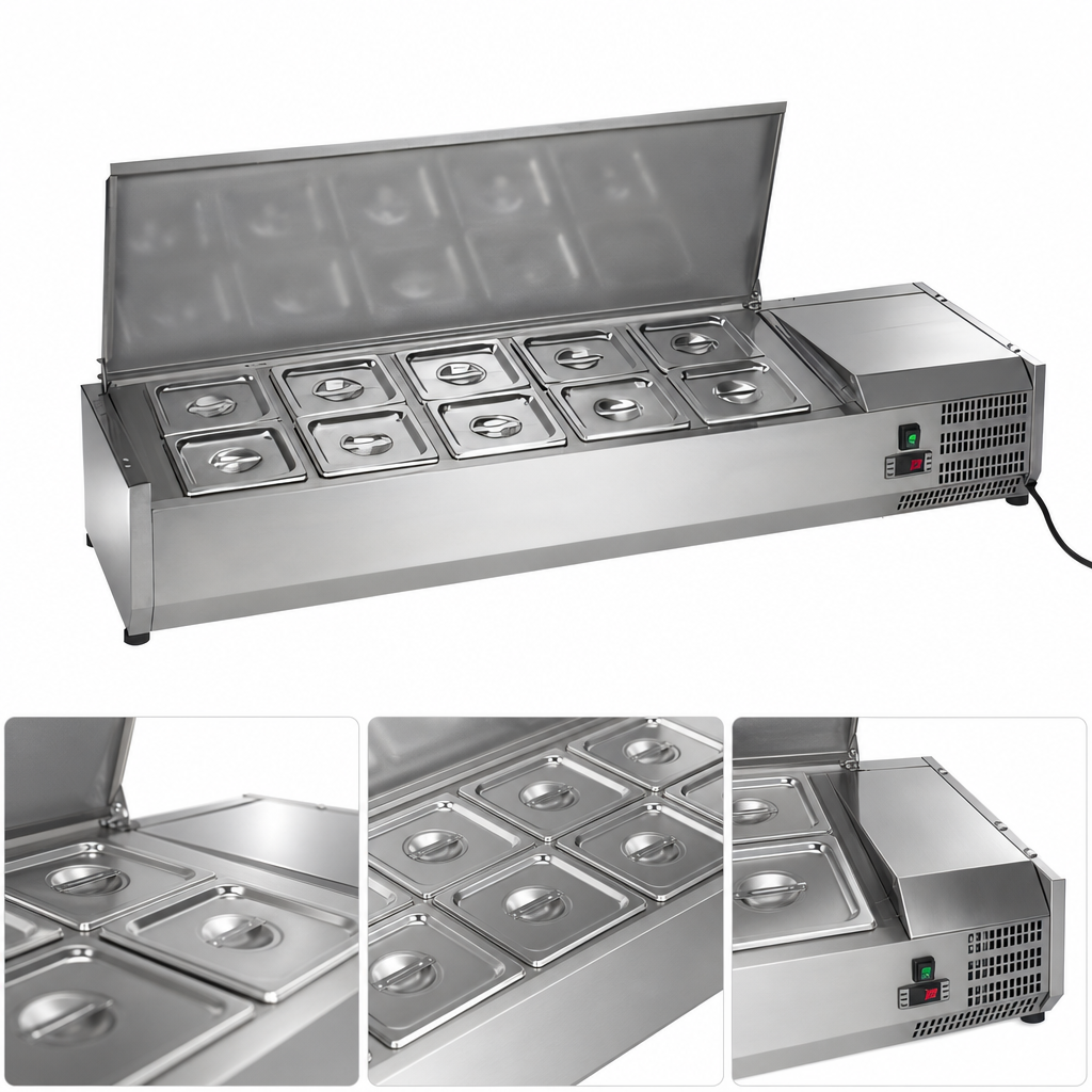 10-Pan Prep Rail
