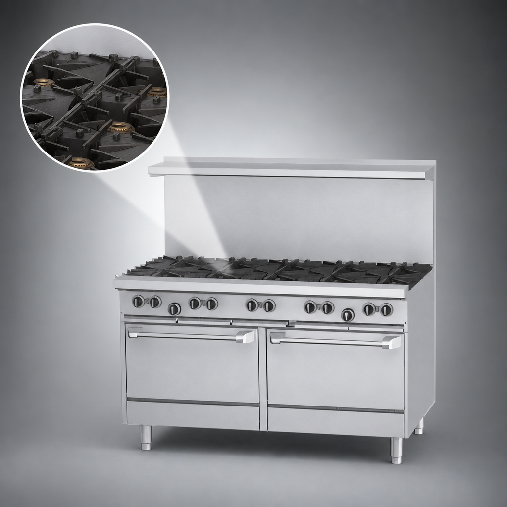 10 Open Burners