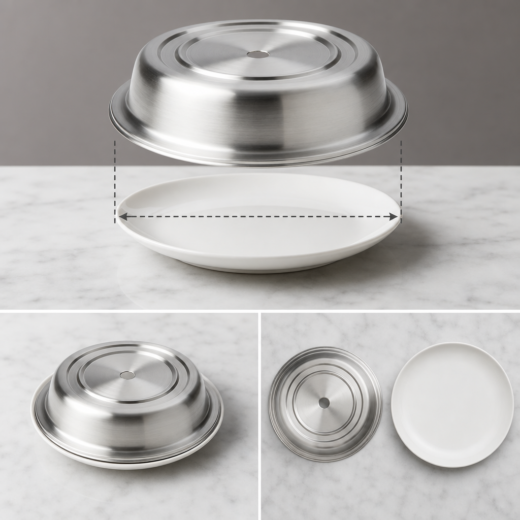Sized for 9-1/4 to 9-1/2 Inch Plates
