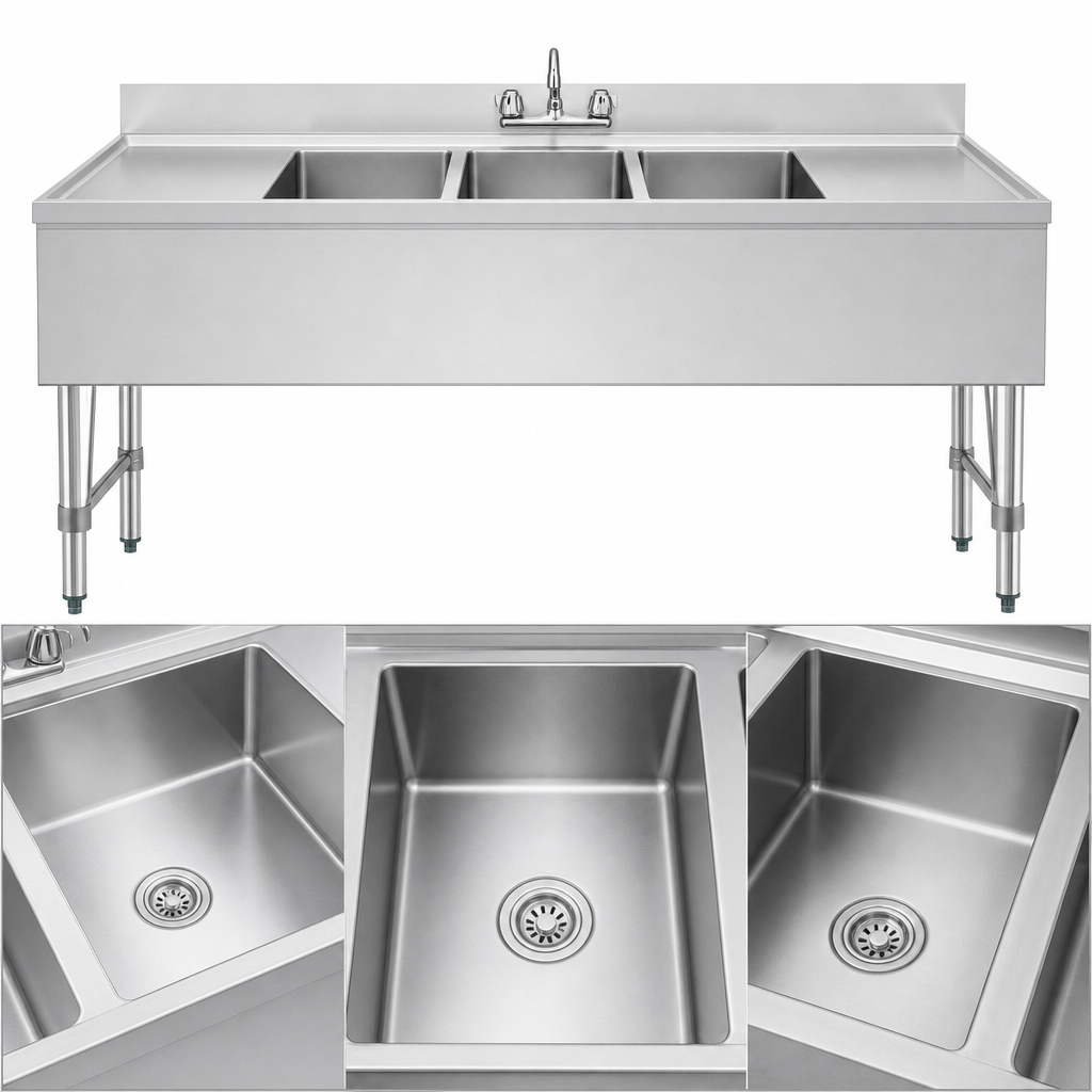 Three-Compartment Bowl Layout
