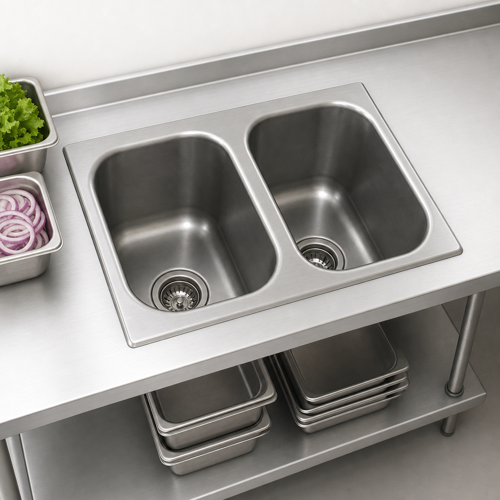 Two-Compartment Sink