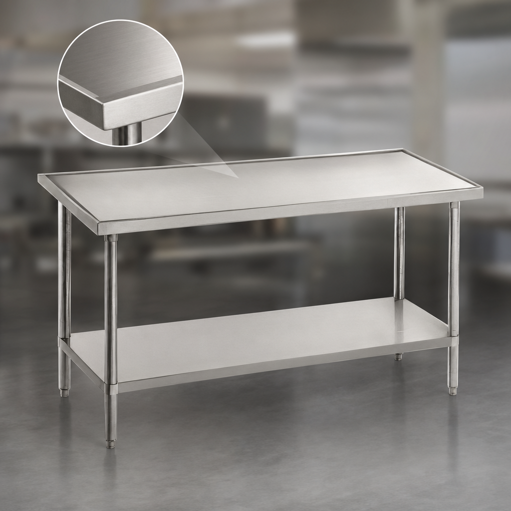 14-Gauge 304 Stainless Steel Top