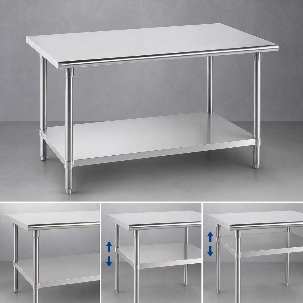 Adjustable Stainless Steel Undershelf