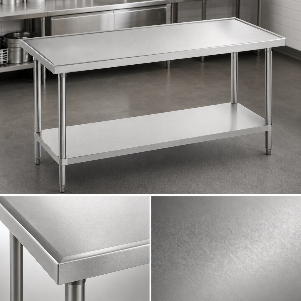 14-Gauge 304 Stainless Steel Top