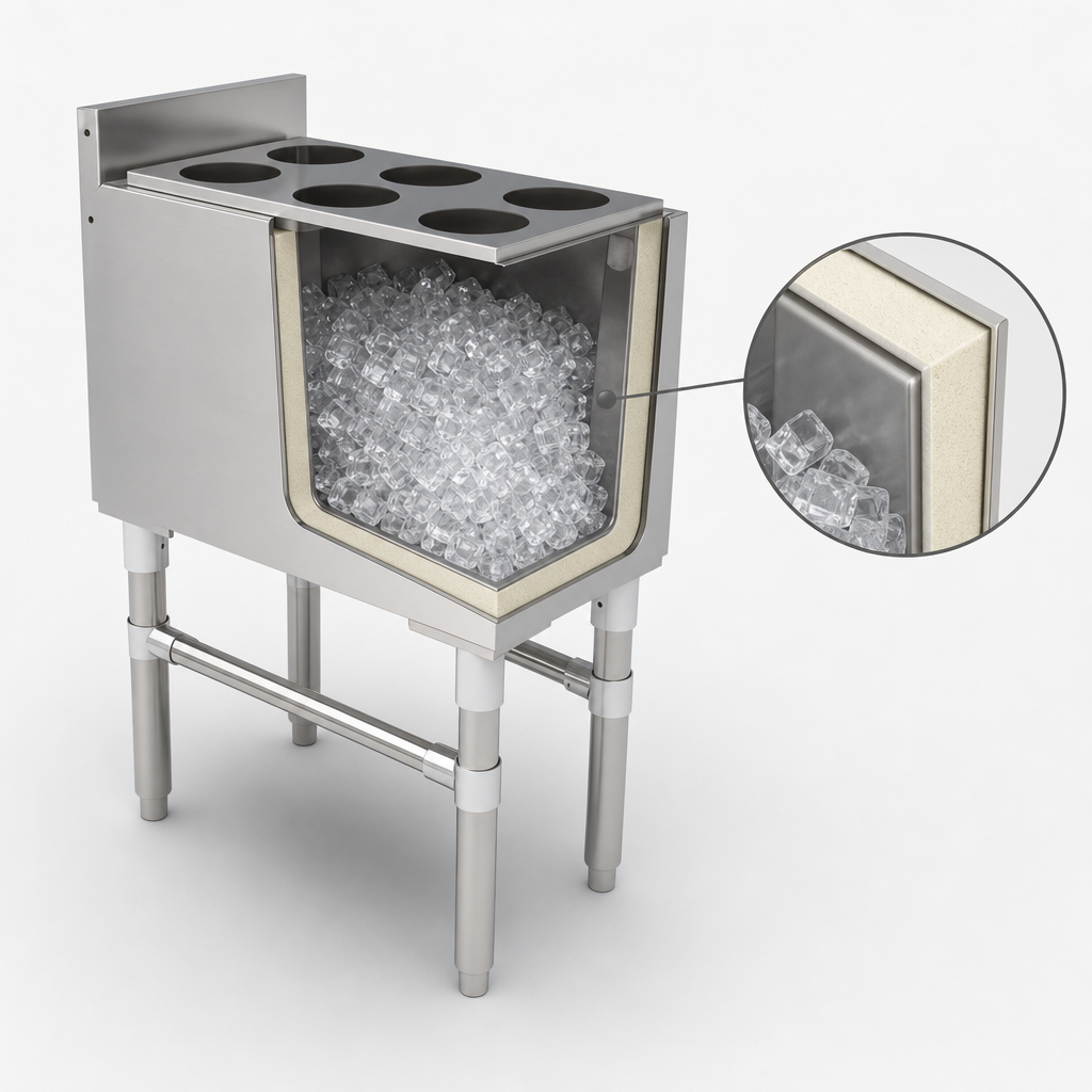Foam-Insulated Ice Bin