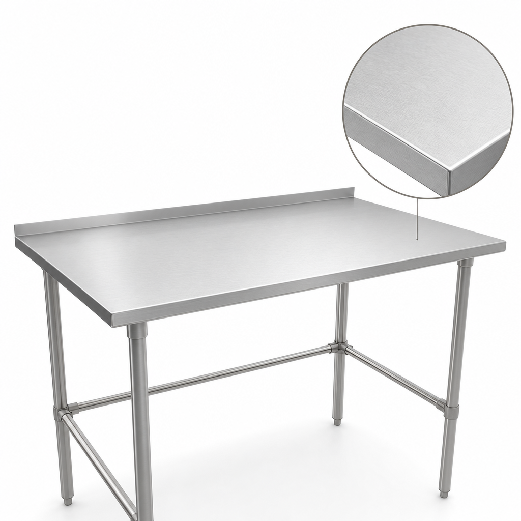 16-Gauge Stainless Steel Top