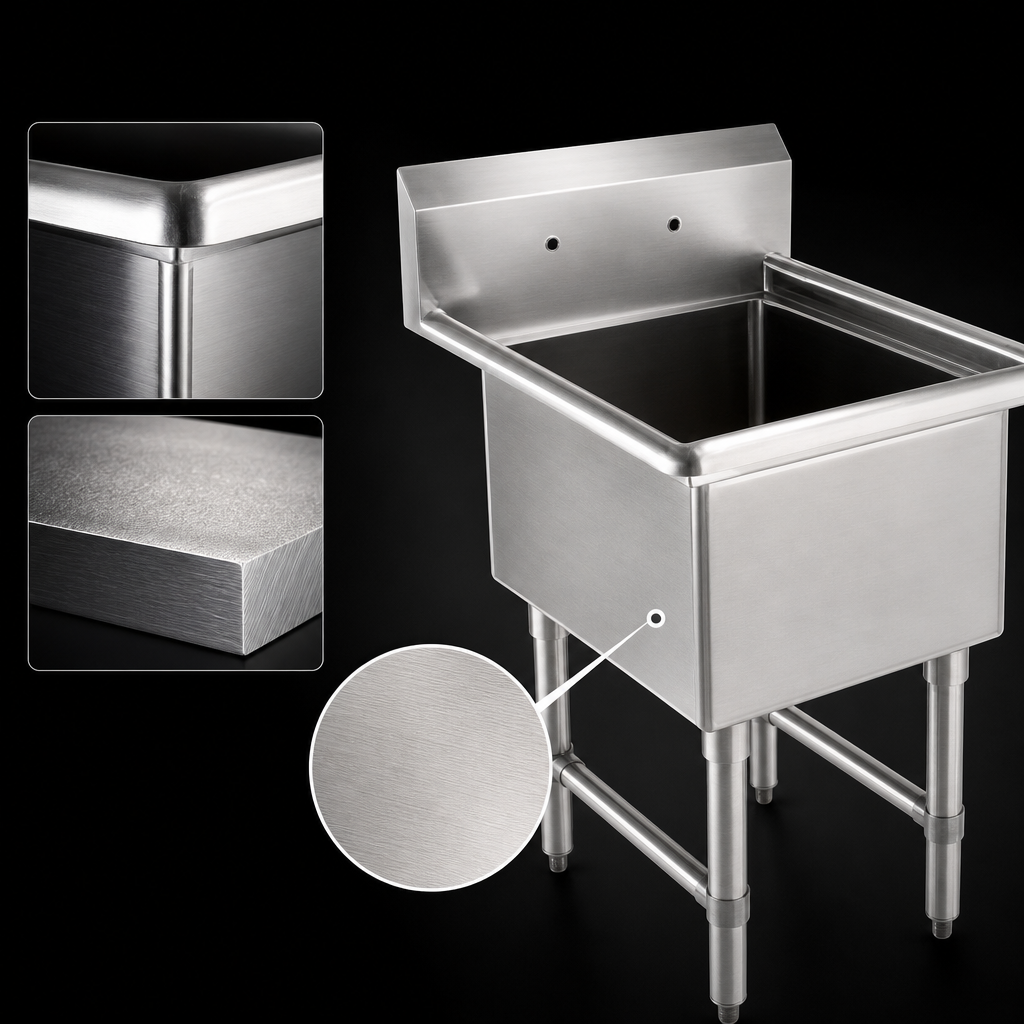 16-Gauge Stainless Steel Construction