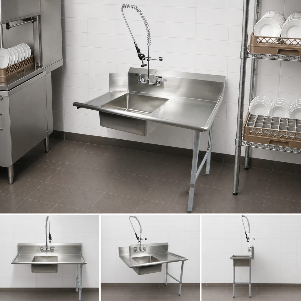 Straight Soiled Dish Table Design