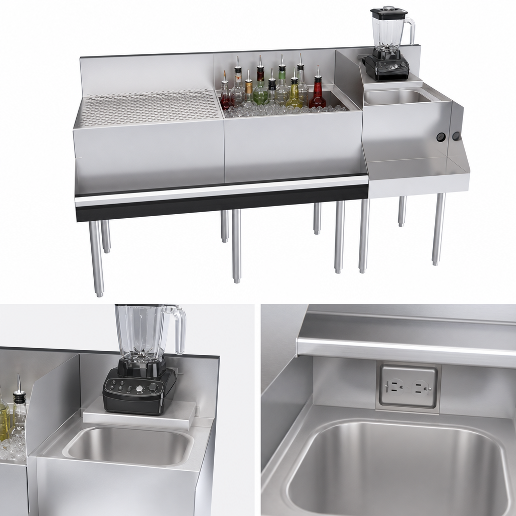 18-Inch Blender Station With Dump Sink