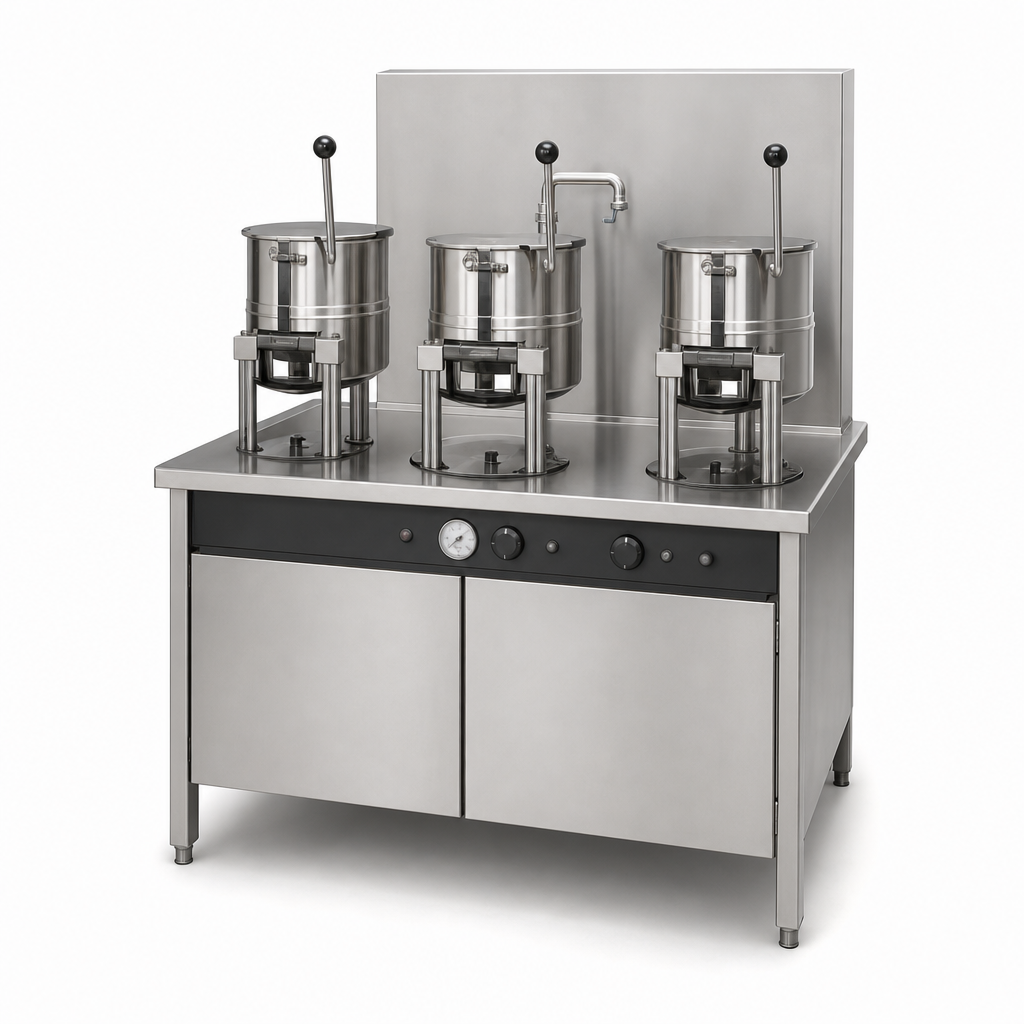 Three 20-Quart Kettles
