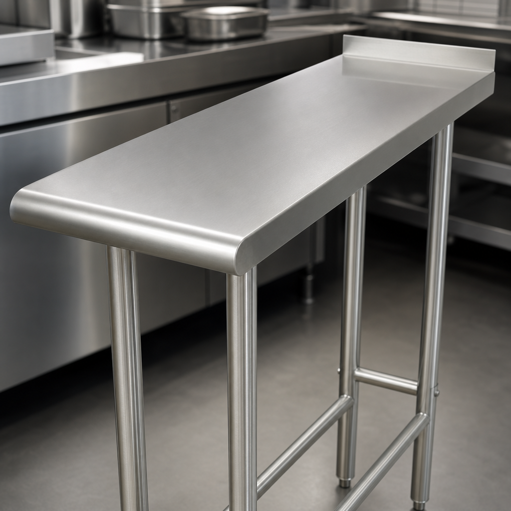 16-Gauge 304 Stainless Steel Top