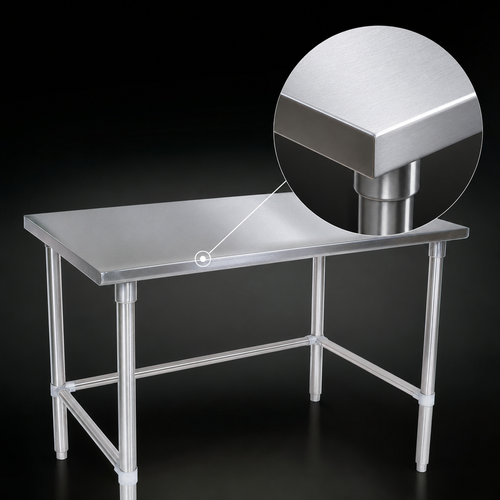 14-Gauge Stainless Steel Top