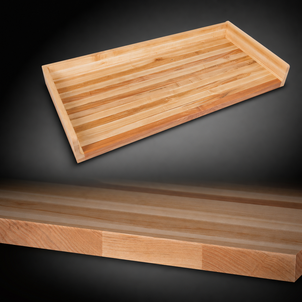Edge-Grain Wood Top