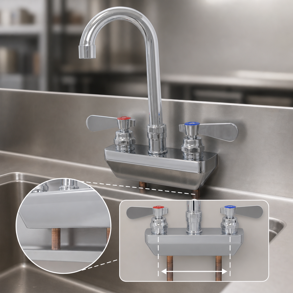4-Inch Center Splash-Mount Design