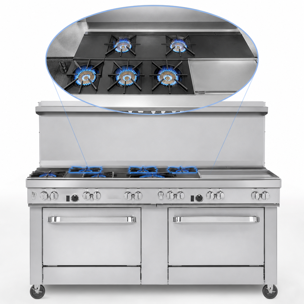 Five-Burner Top Configuration