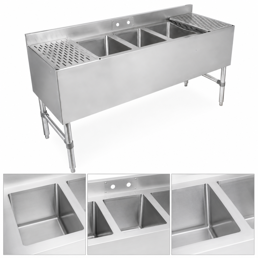 Three-Compartment Basin