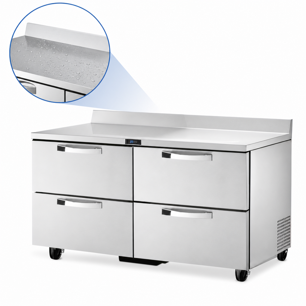Stainless Steel Top with Rear Splash