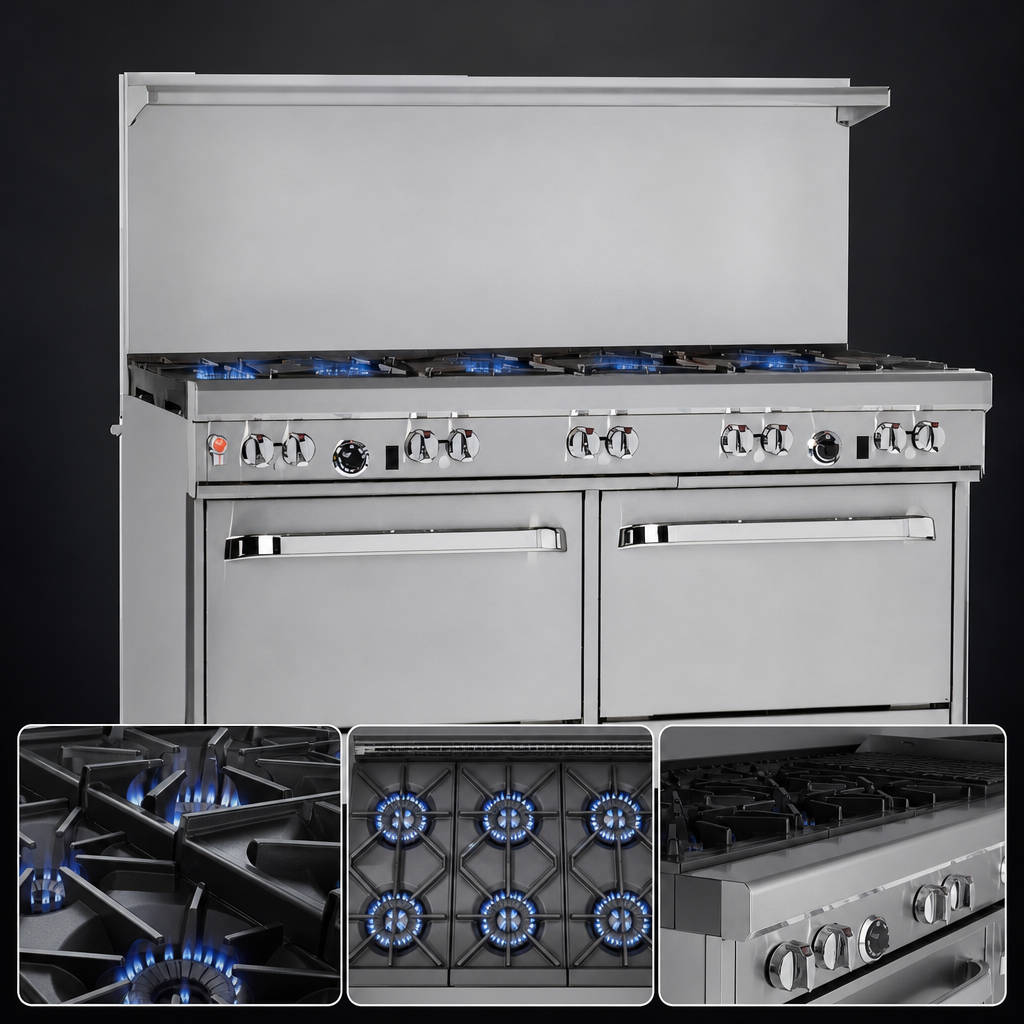 Six Non-Clog Burners