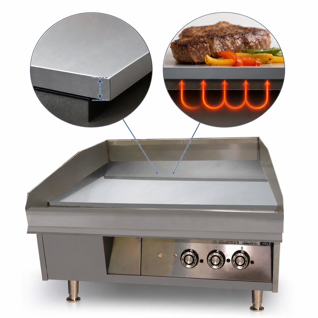 1-Inch Steel Griddle Plate