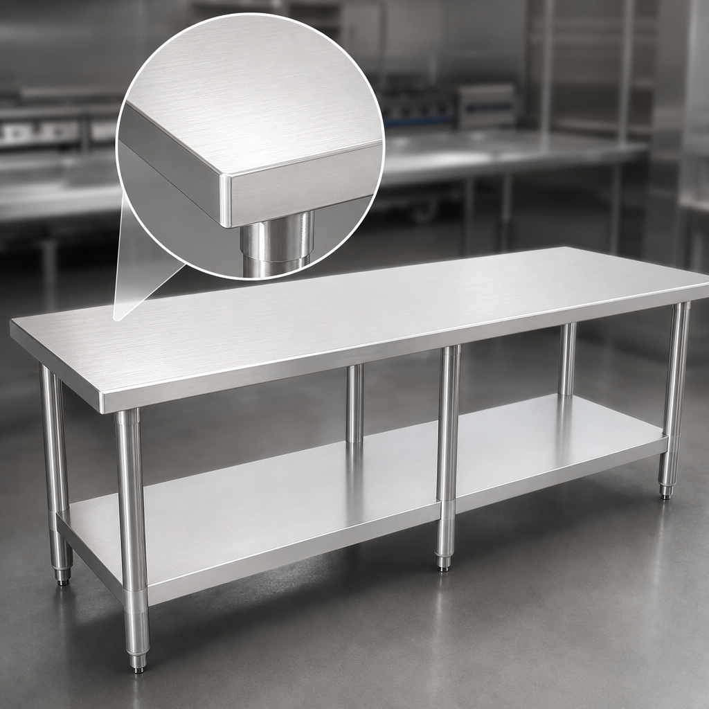 14-Gauge Stainless Steel Top