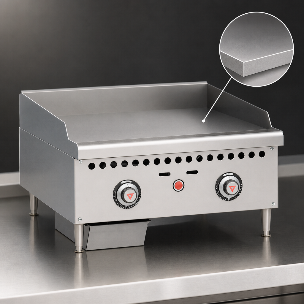 Polished Steel Griddle Plate