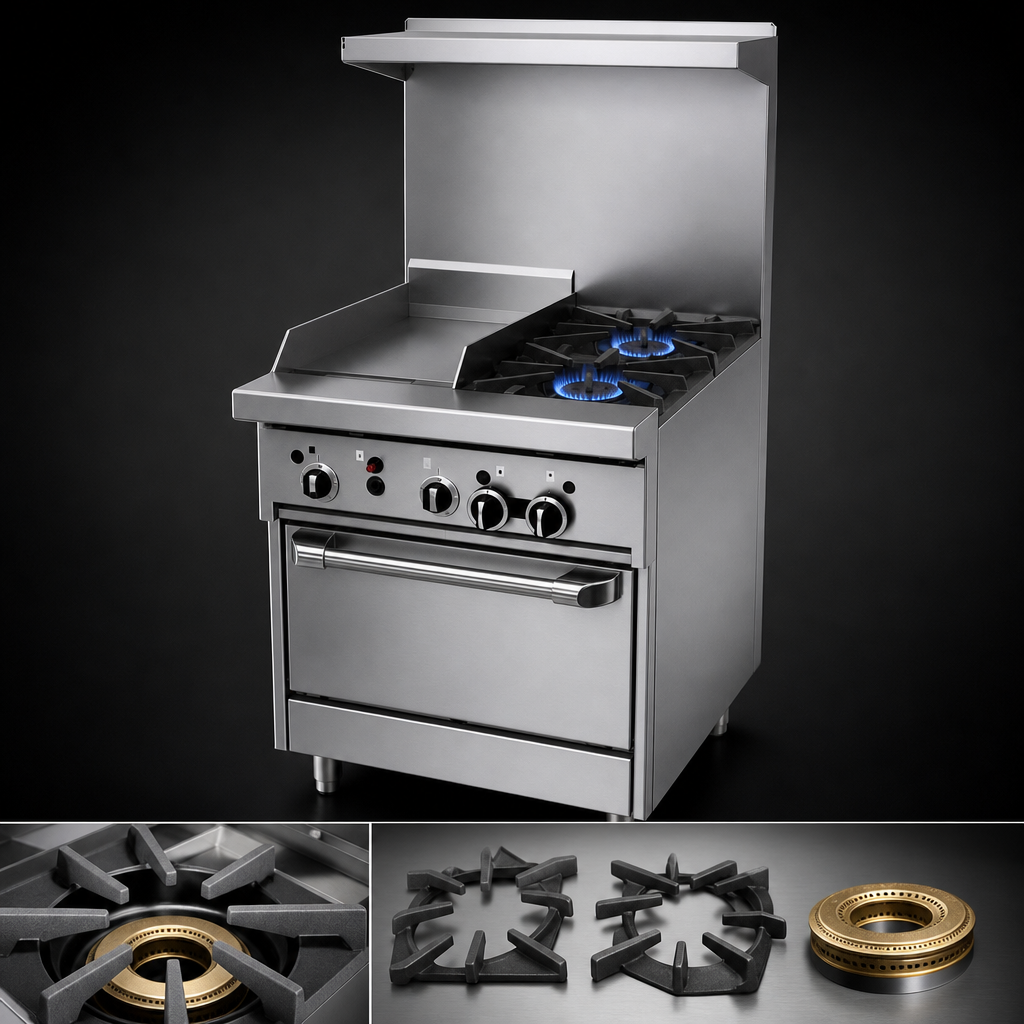 Two 26,000 BTU Open Burners