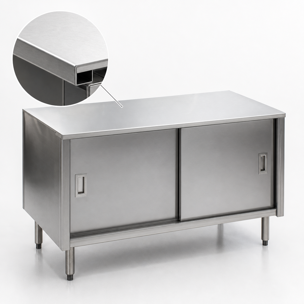 16-Gauge Stainless Steel Top