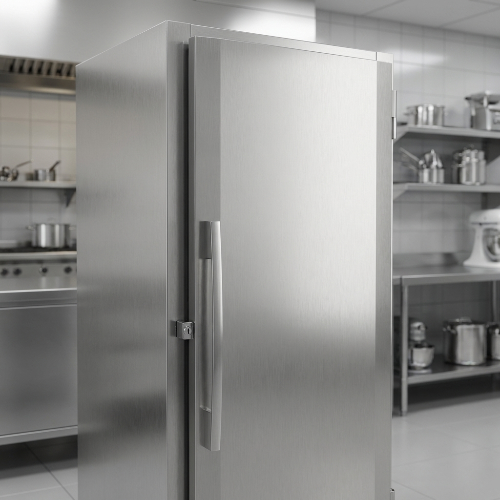 Experience exceptional durability and security with heavy-duty 20 gauge stainless steel doors, complete with cam hinges and cylinder locks.