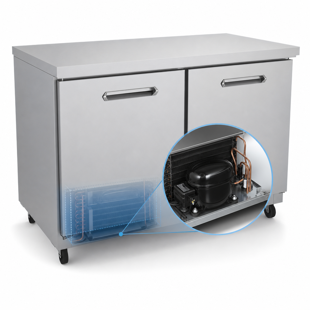 Self-Contained Rear-Bottom-Mounted Refrigeration