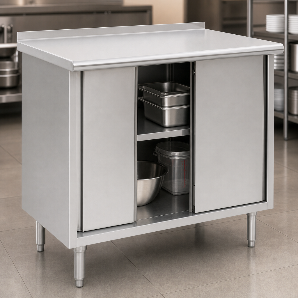 Cabinet Base with Sliding Doors