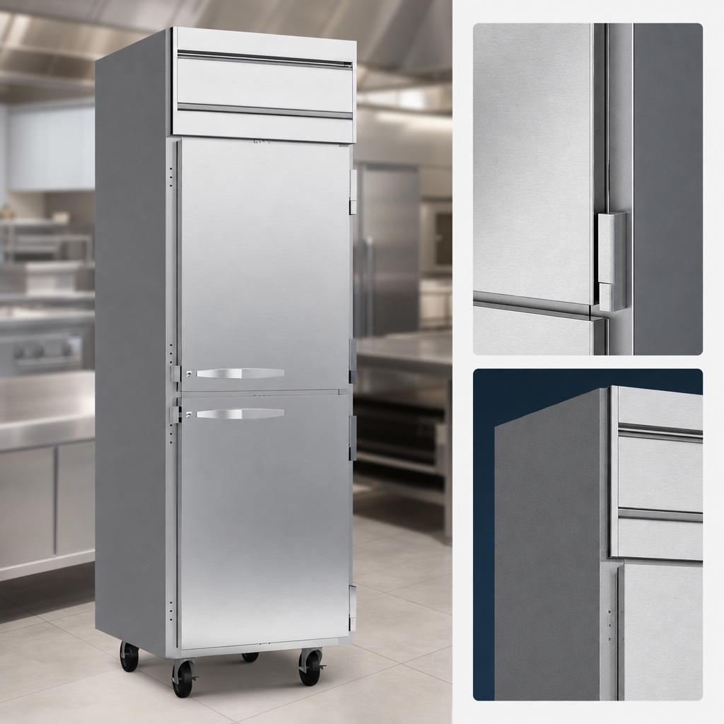 Stainless Steel Front and Gray Painted Sides
