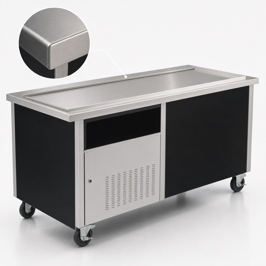 16-Gauge Stainless Steel Top