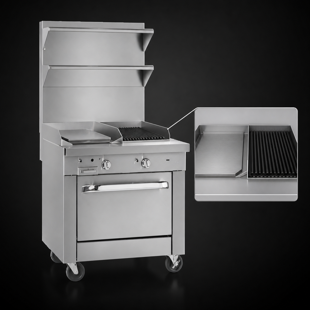 Dual-Surface Cooking Top