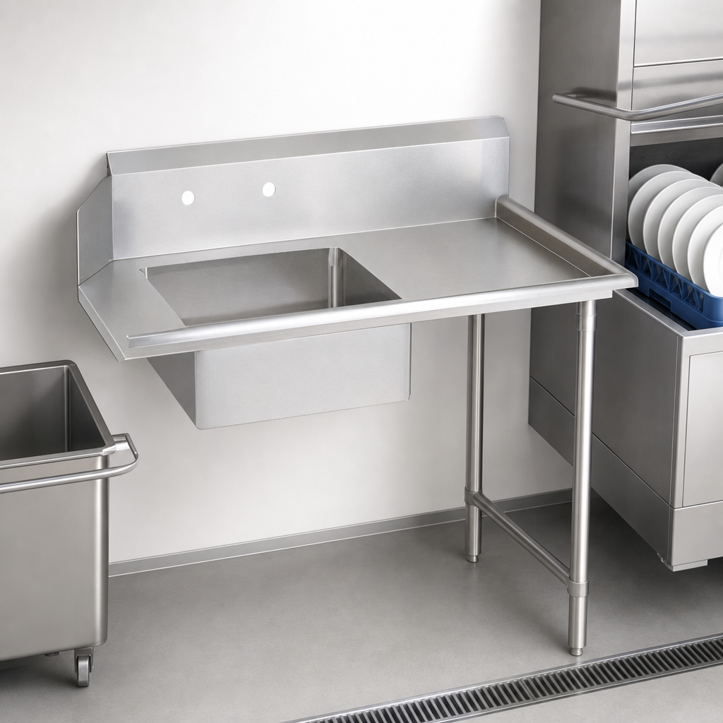 Straight Soiled Dish Table Design