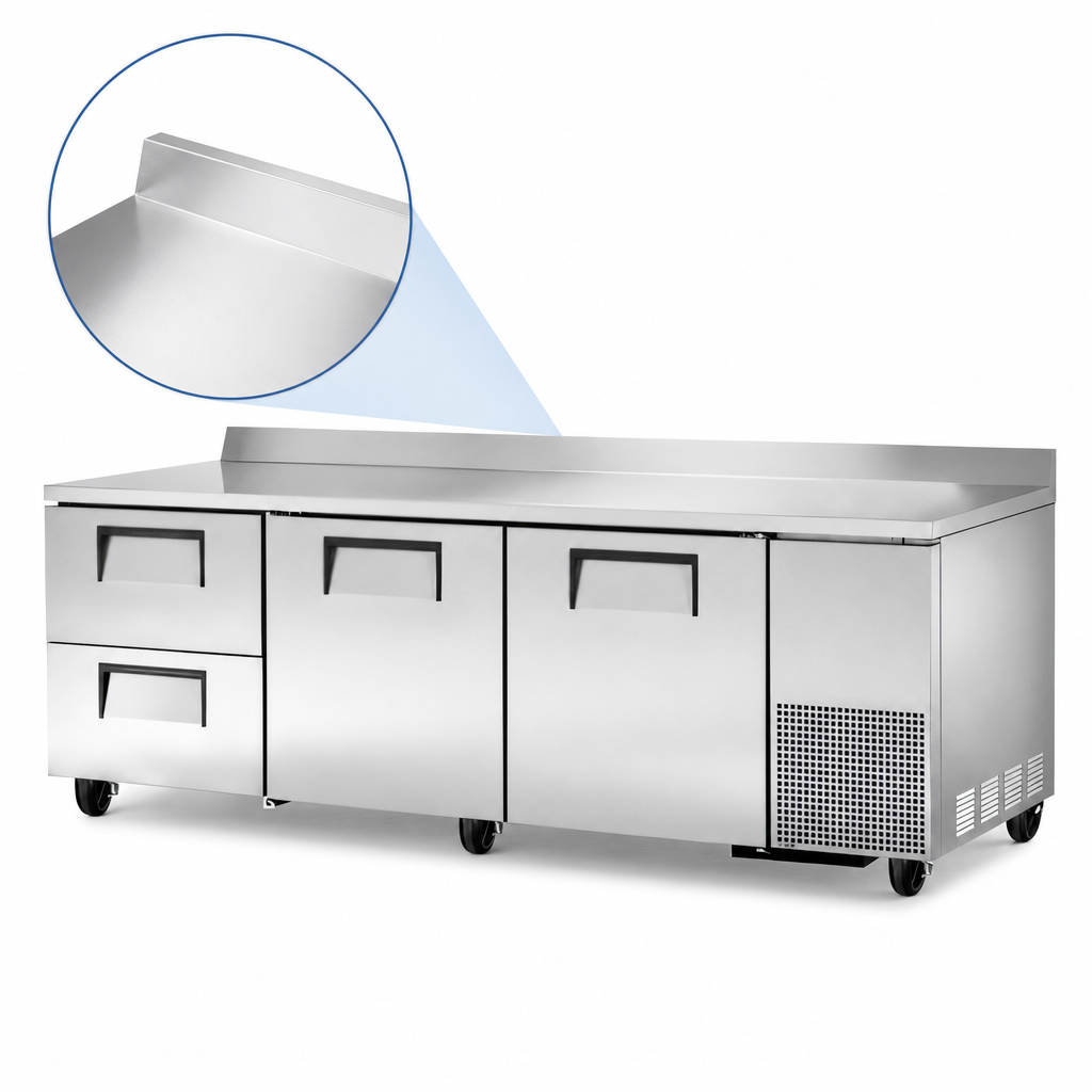 Stainless Steel Worktop with Rear Splash