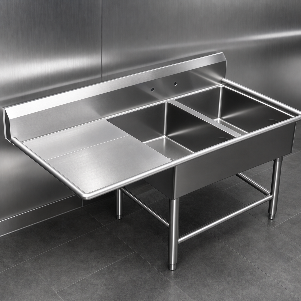 14-Gauge Type 300 Stainless Steel Construction