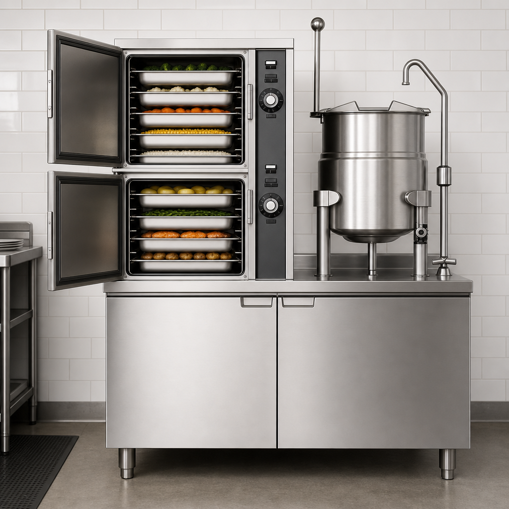 Two Convection Steamer Compartments