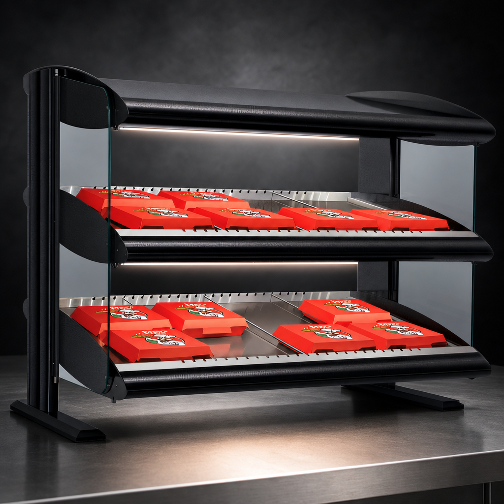 Dual Slanted Shelves