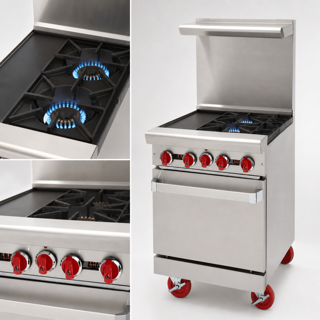 Two Open Burners