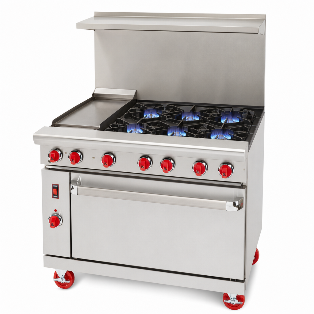 Four Open Burners