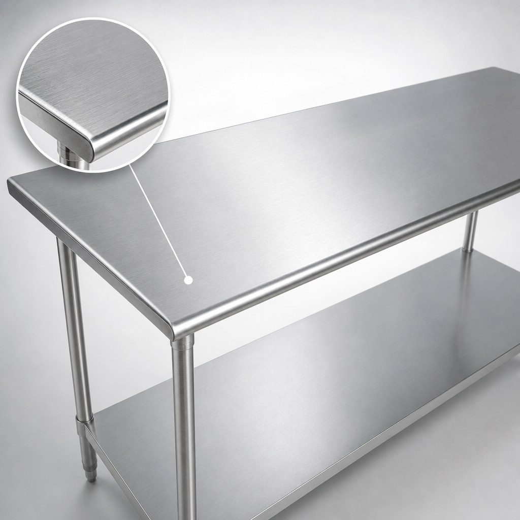 16 Gauge 304 Stainless Steel Top