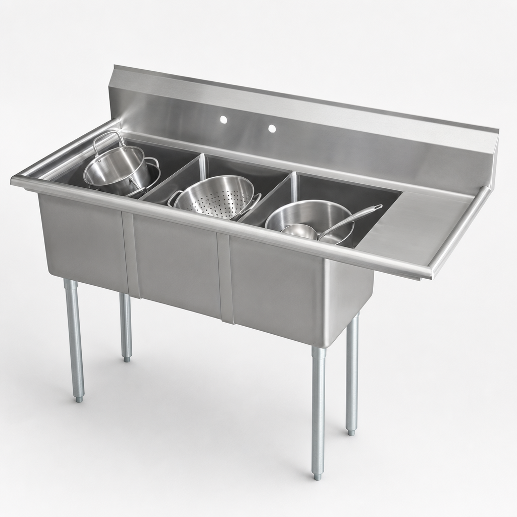 Three-Compartment Bowl Layout