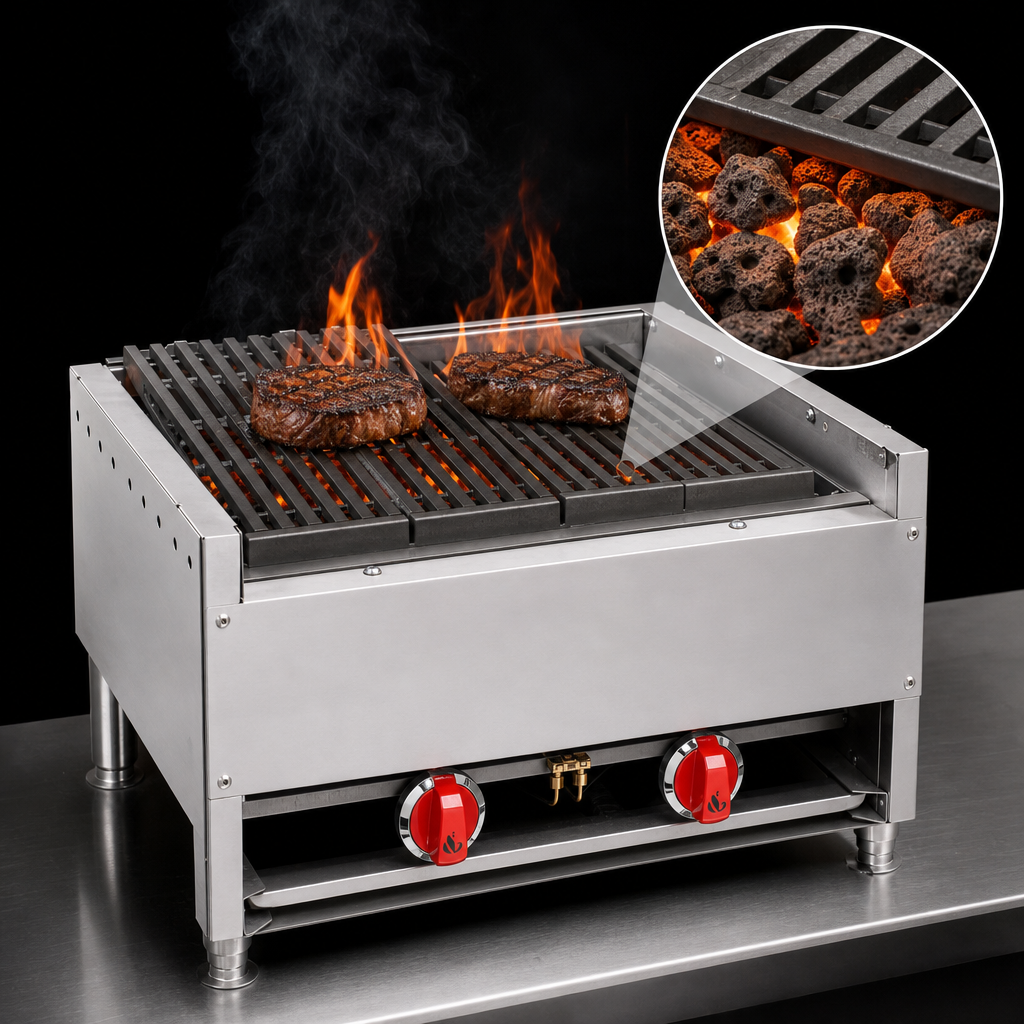 Lava-Rock Cooking Surface